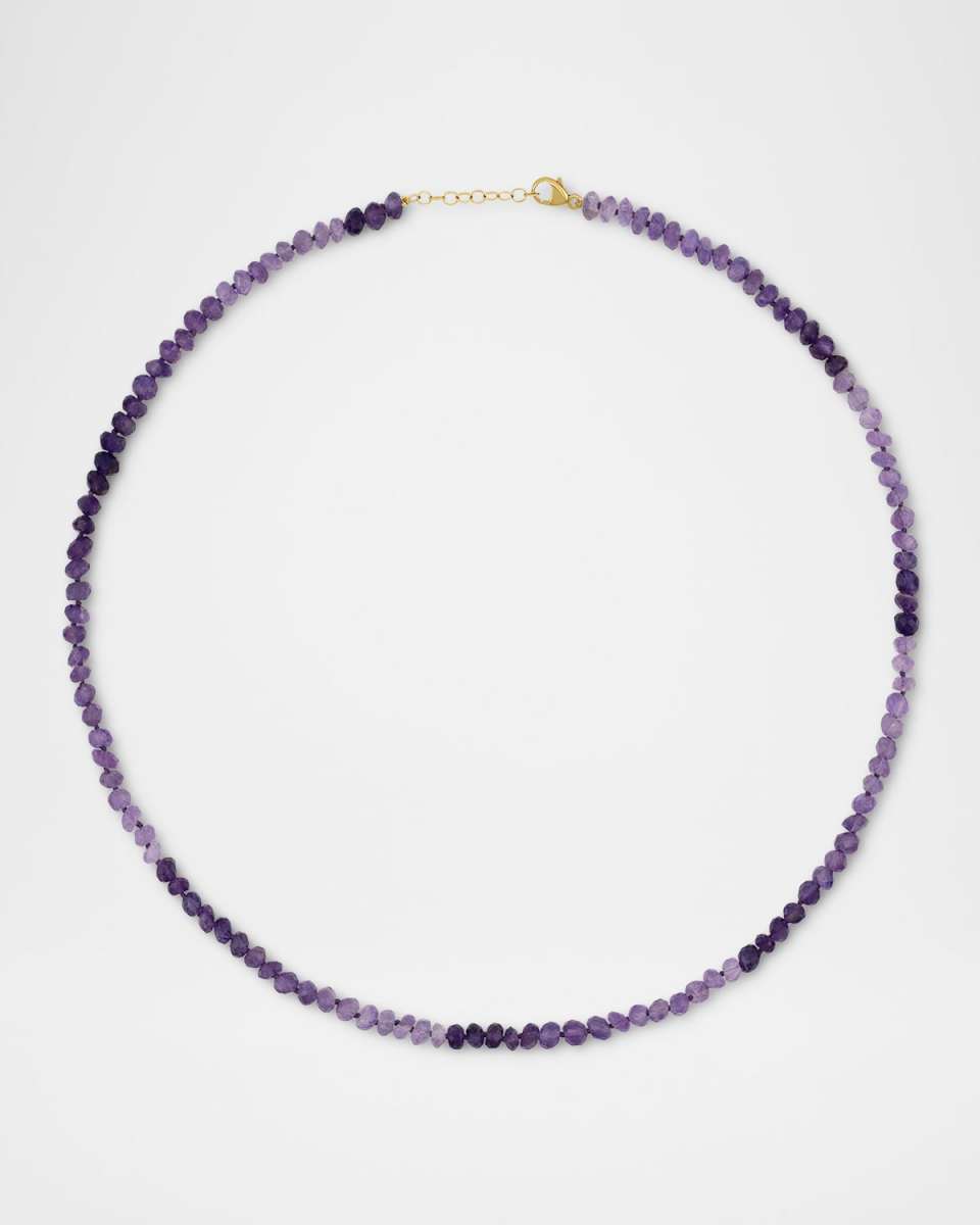 Jumbo Ombré Amethyst Necklace in 14K Yellow Gold, 17"L